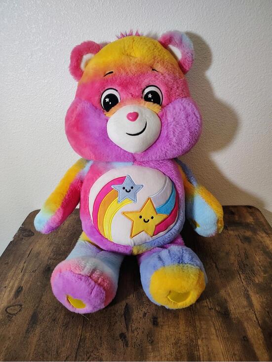 Care Bears Other - Large Care Bears DARE TO CARE Rainbow Star Caring Earth Recyle Plush